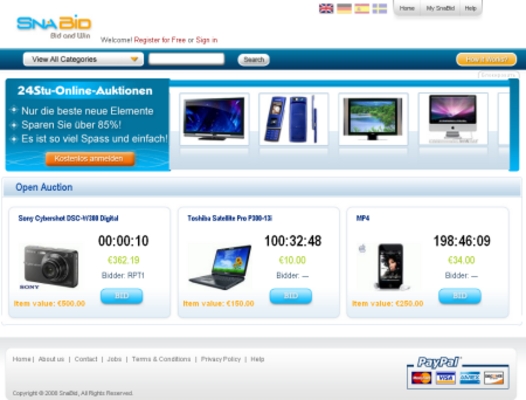 Product picture New Premium and Working Swoopo Clone Script 2011