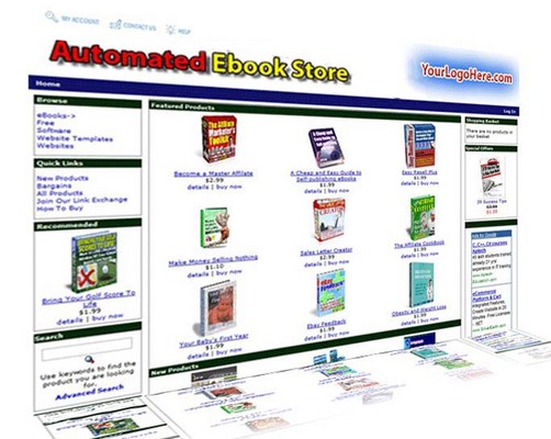 Product picture New Turnkey Digital instant download eBook Store Script